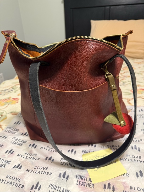 Portland Leather Handbags - Portland Leather Goods Medium Zip Tote - Nutmeg